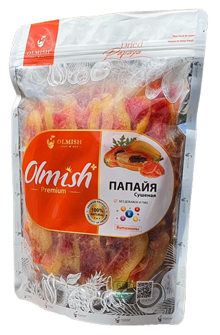  Папайя сушеная без сахара Olmish 500 гр.