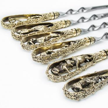 Шампур в овале головы животных