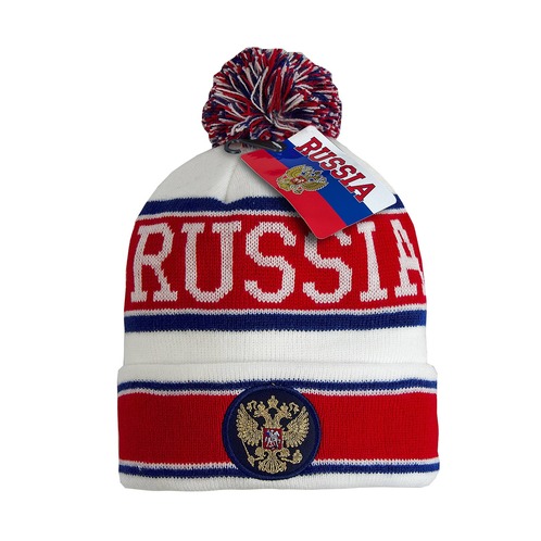 Шапка Россия, бел.-красн., 52-54