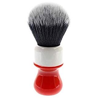 Помазок Yaqi Tuxedo 26мм, красный-белый