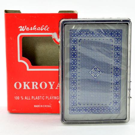 Карты игральные пластик 54 шт в пласт. коробке OKRoyal