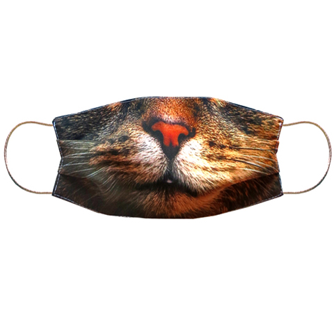 Маска многоразовая с принтом "Лев"