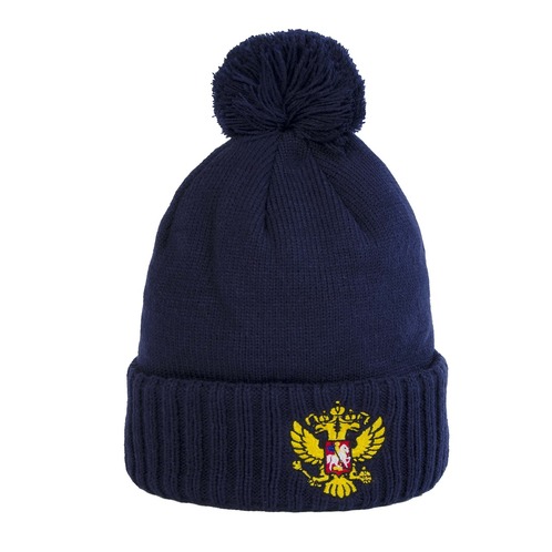 Шапка Россия, син.,  55-58