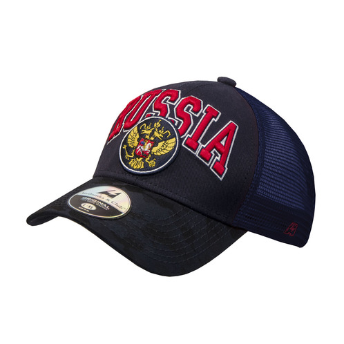 Бейсболка Россия, черн.-син., 55-58
