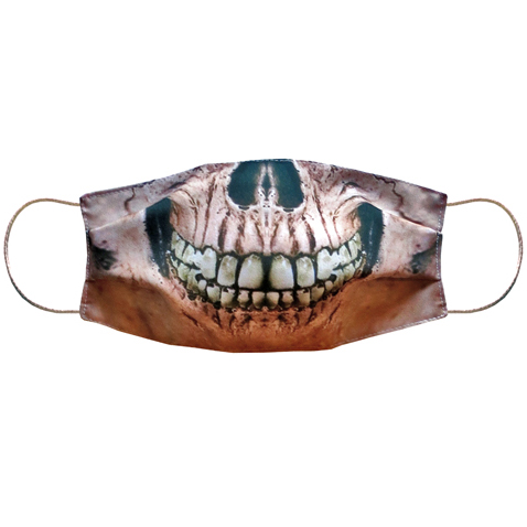 Маска многоразовая с принтом "Череп"