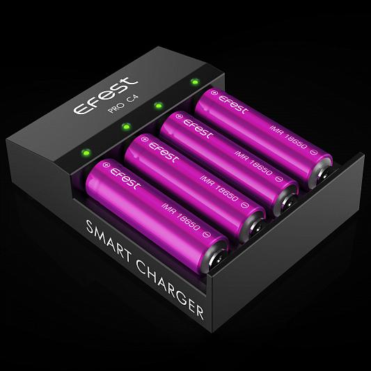 Зарядное устройство 18650 Efest Pro C4 на 4 батареи