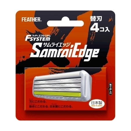 Запасные кассеты с тройным лезвием д/станка Feather F-System "Samurai Edge"