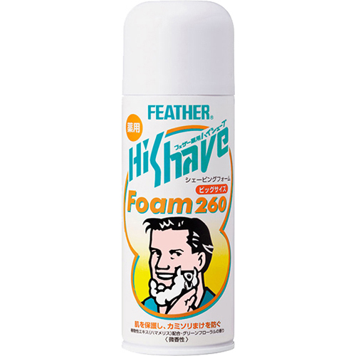 Пена д/бритья Feather экстракт гамамелиса 260гр