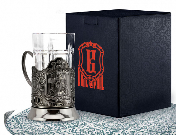 Подстаканник ник. "Высоцкий" + стакан