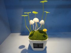 Светильник с подзарядкой от солнечных батарей "Грибы"