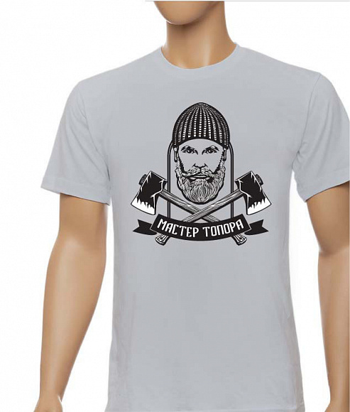 Футболка шелк. "Мастер топора"