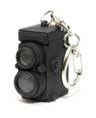 Брелок в виде винтажного фотоаппарата со звуком затвора