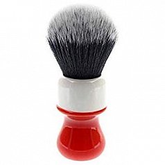 Помазок Yaqi Tuxedo 26мм, красный-белый