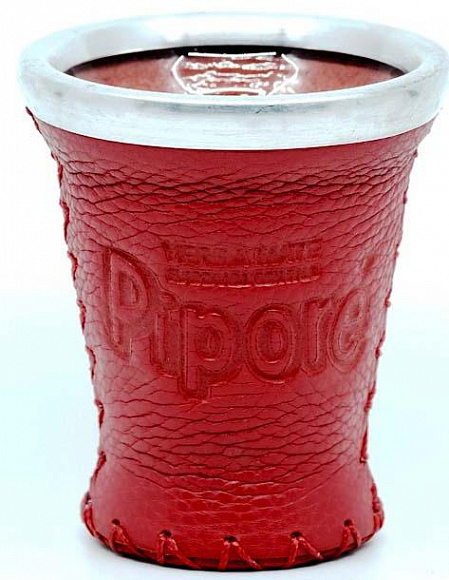 Калабас "Pipore" 160 мл. стекло, эко кожа