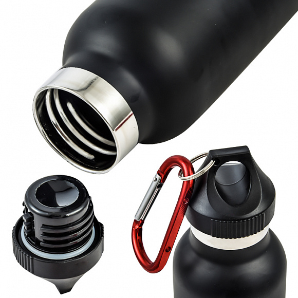 Термос с карабином "Герб РФ" 500мл.