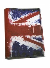 Обложка паспорт кожа "Британский флаг"