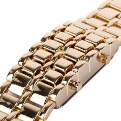 Часы LED браслет металл золото