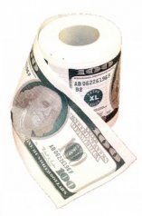 Прикол туал бумага 100$