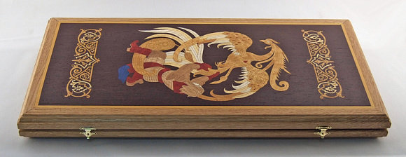 Нарды 53х50 см маркетри "Жар-Птица"