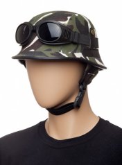 Шлем камуфляж + очки