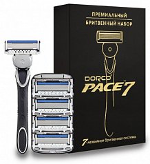 Cтанок Dorco PACE7 (7 лезвий) + 5 кассет