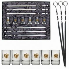 Набор подарочный с шампурами "Держава"