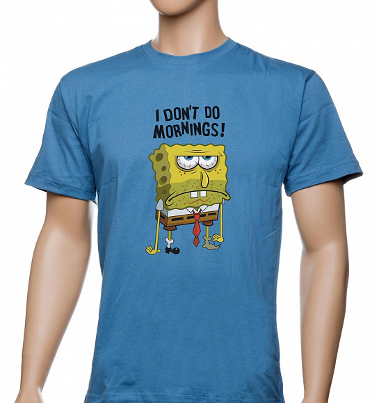 Футболка "I don’t do mornings"
