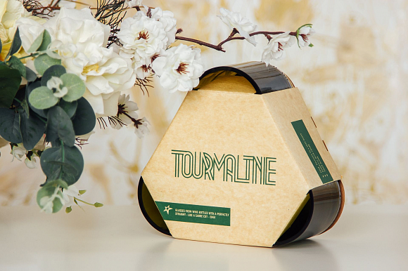 Стаканы из винных бутылок TOURMALINE 3 шт