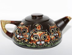 Чайник керамический "Котики"