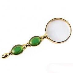 Увеличительное стекло с нефритовой ручкой