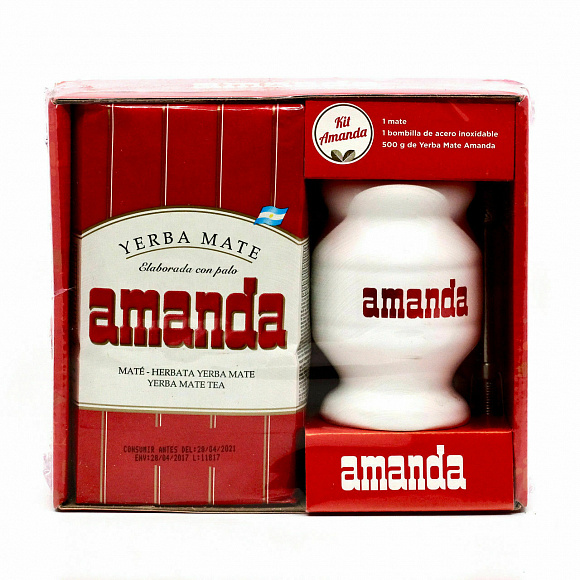 Набор "Amanda" (Мате 500гр+Калабас+Бомбилья)