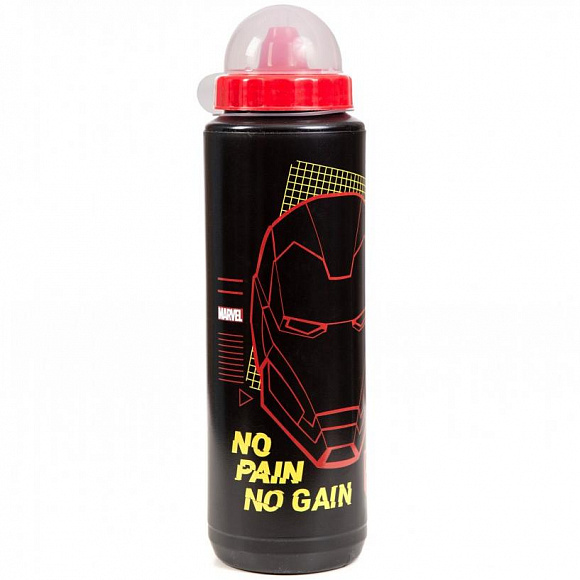 Спортивная бутылка 1000ml Marvel Ironman (No pain no gain)