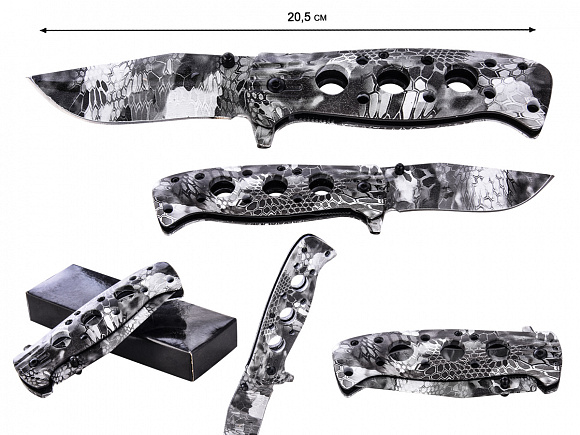 Складной нож Kryptek Camo Clip Point