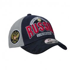 Бейсболка Санкт-Петербург, син.-сер., 55-58