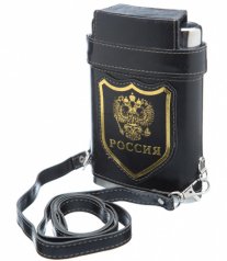 Фляга 8OZ + 3 стопки "Герб РФ"