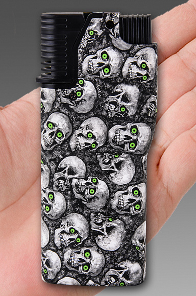 Походно-бытовая газовая зажигалка "Черепа"