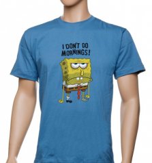 Футболка "I don’t do mornings"