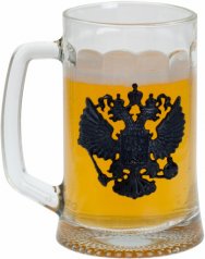 Кружка пивная "Герб России"