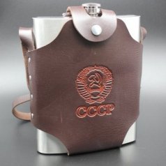 Фляга-гигант "СССР" в чехле (48 oz)