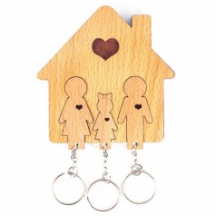 Ключница "Семья с дочерью"