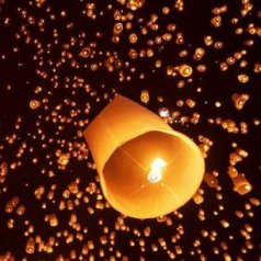 Небесный фонарик "Цилиндр"