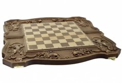 Шахматы-шашки-нарды фигурные 59х30 см.