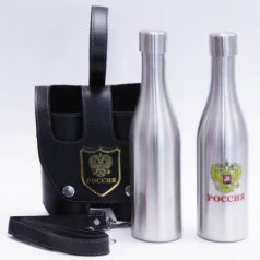 Набор фляг в чехле "Россия" (2 бутылки)