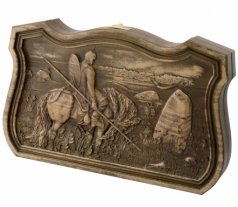 Нарды фигурные "Витязь" 35х22 см.