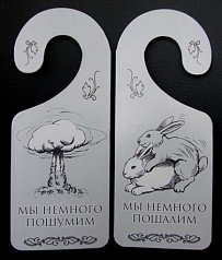 Табличка дверь "Мы немного пошалим"