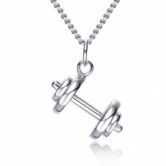 Подвеска стальная "Гантеля" + цепочка