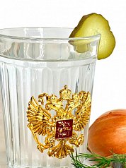 Стакан с гербом России