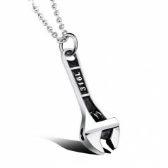Подвеска стальная "Разводной ключ" + цепочка