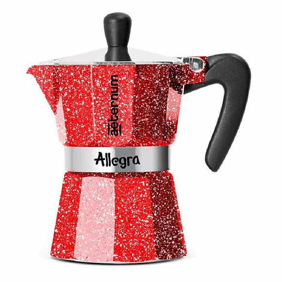 Кофеварка гейзер Bialetti Allegra RUBINO 3 пор
