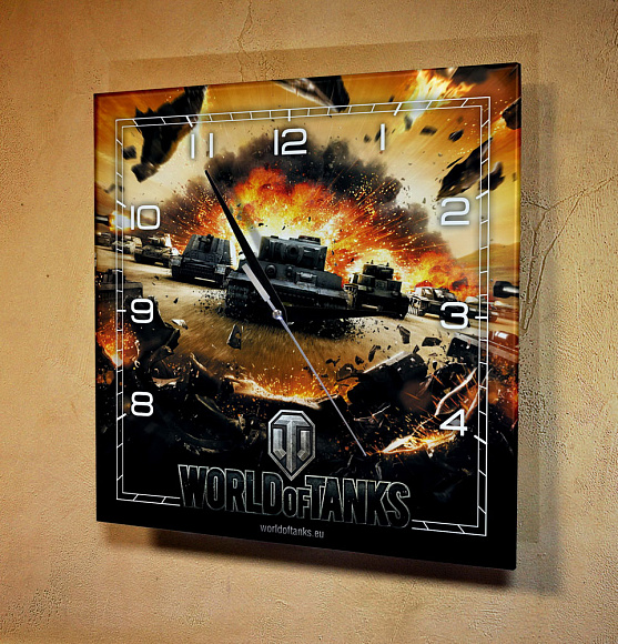 Часы настенные "World of tanks танк"